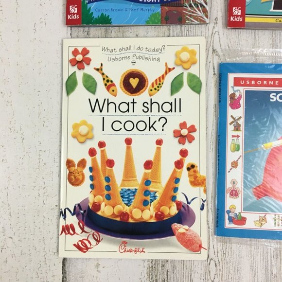 Lot 4 Chick-fil-a Usborne Books Kids Shine-a-Light City Train Science with Air - Picture 4 of 10